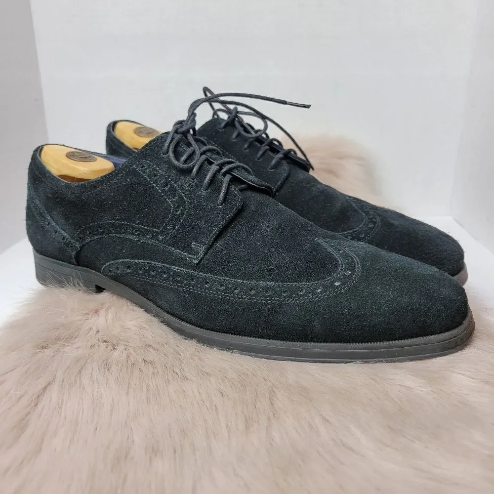 Cole Haan Men’s Suede Wingtip Oxford Derby Brogue C21170 Shoes Size 12 M